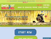Tablet Screenshot of dogsgowalking.com